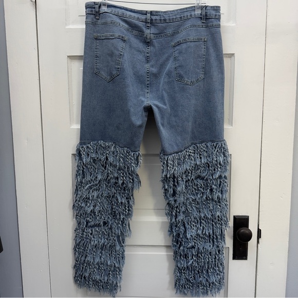 Cuyulitcik Fringe Statement Jeans Women’s 4XL - Picture 5 of 11